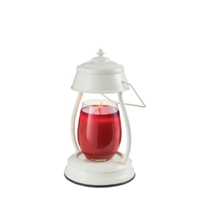 Hurricane Lamp - White