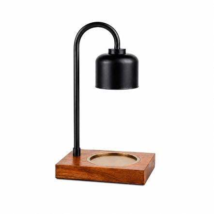 Arched Lamp - Black & Wood
